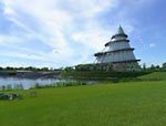 Magdeburg - Der Jahrtausendturm im Elbauenpark Magdeburg - Der Jahrtausendturm im Elbauenpark