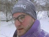Nach dem Eis- und Schneesturm - Ich zu Silvester 2001 in Benecko - aufgenommen von Klaus