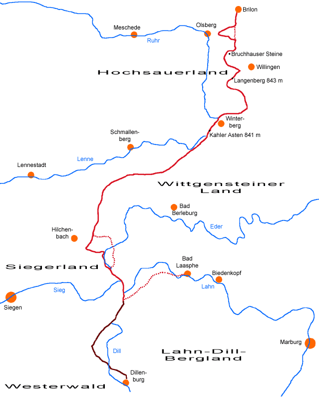 Meine Wanderroute