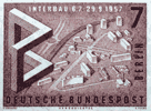 Briefmarke zur Interbau 1957
